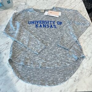 UG Apparel University of Kansas Soft Heather Grey Long-sleeve Shirt - S